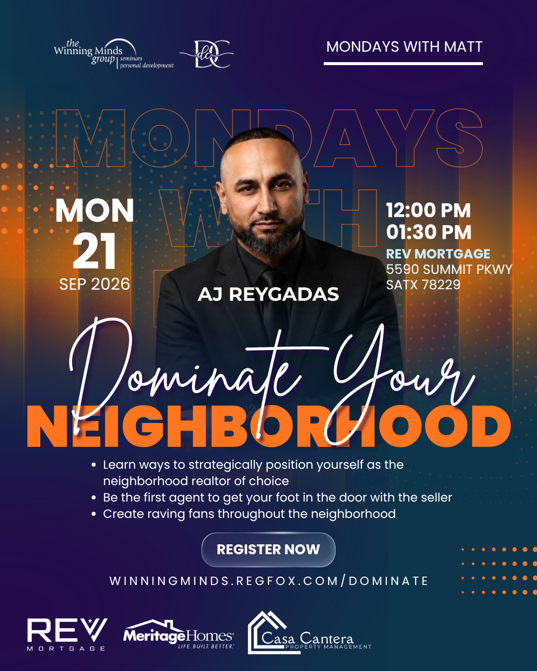 Dominate your Neighborhood 9.21.26